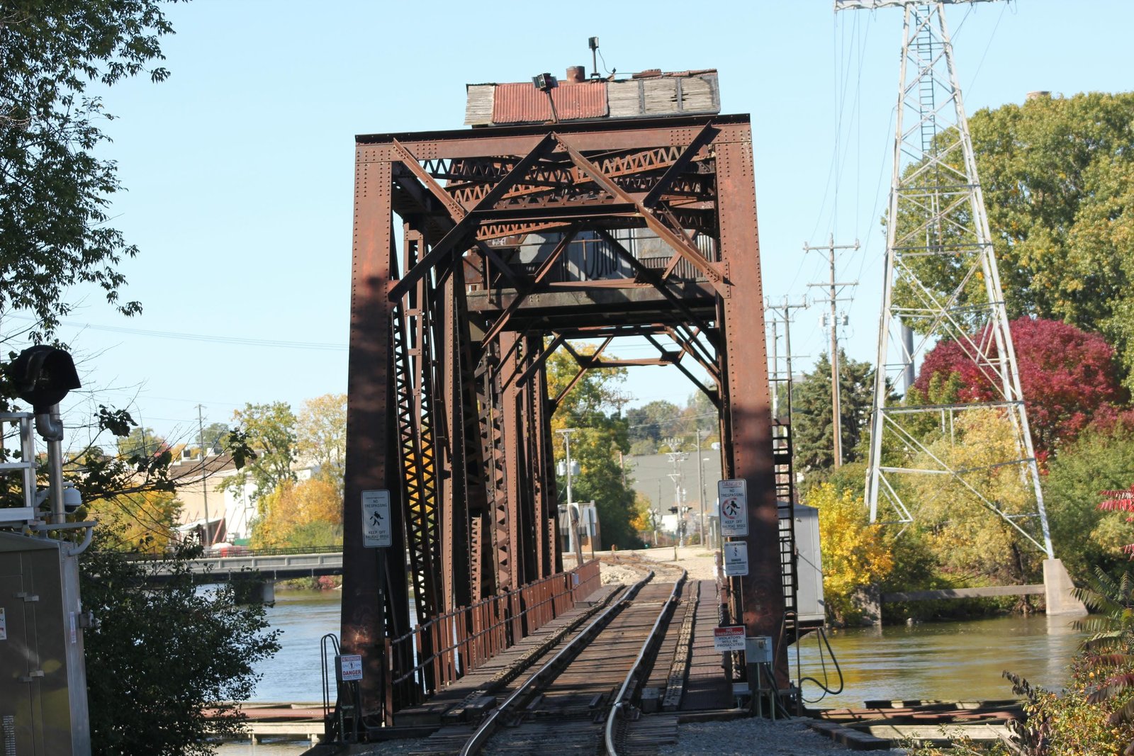 Looking west